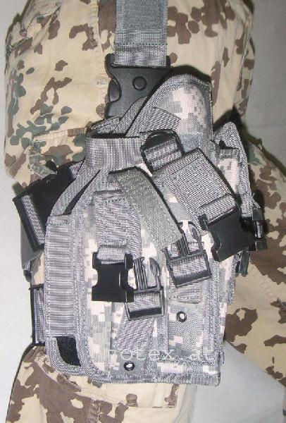 Pistolenbeinholster, AT tarn, Bein- und Gürtelbef., rechts