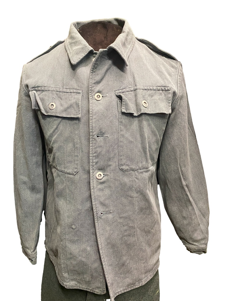 Schweizer Arbeitsjacke, Swiss Army Jacket, denim, grau