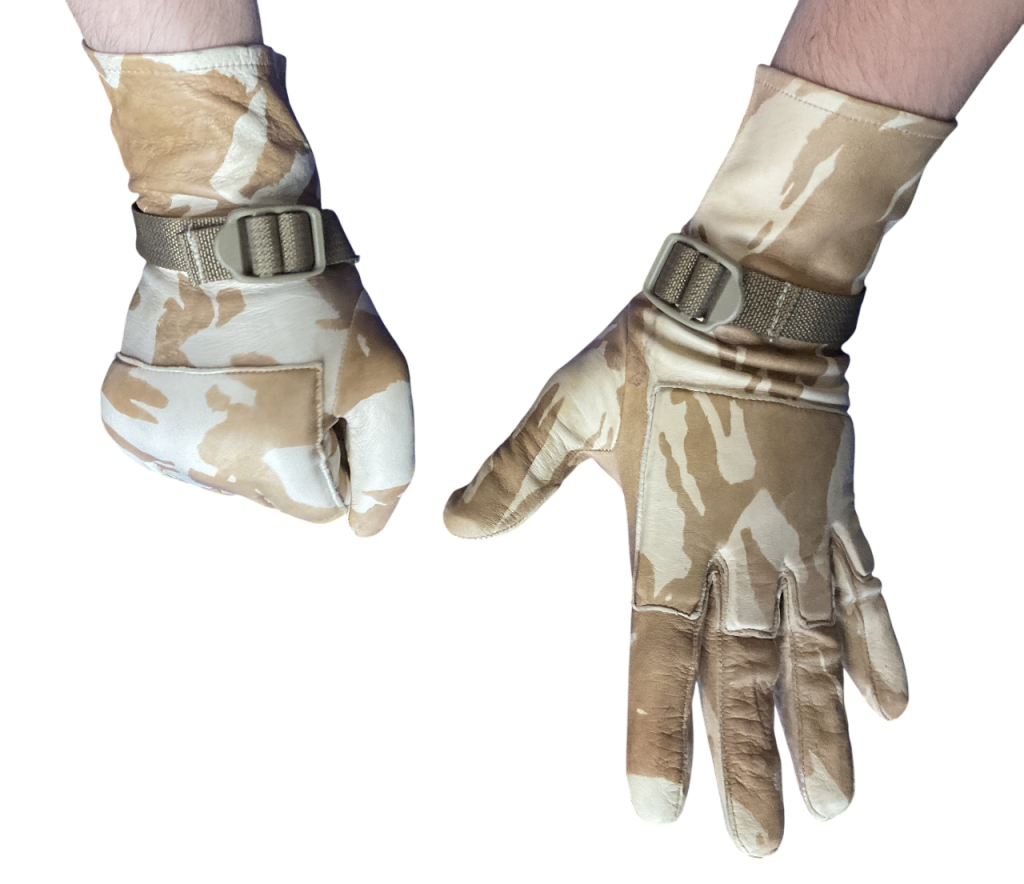 Brit. Lederhandschuhe, gebr. „MK II Combat“, DDPM