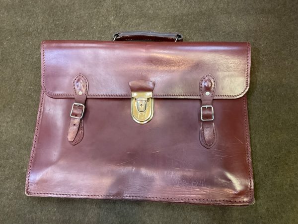 braune Leder Aktentasche, 1960 er Jahre – Bild 2