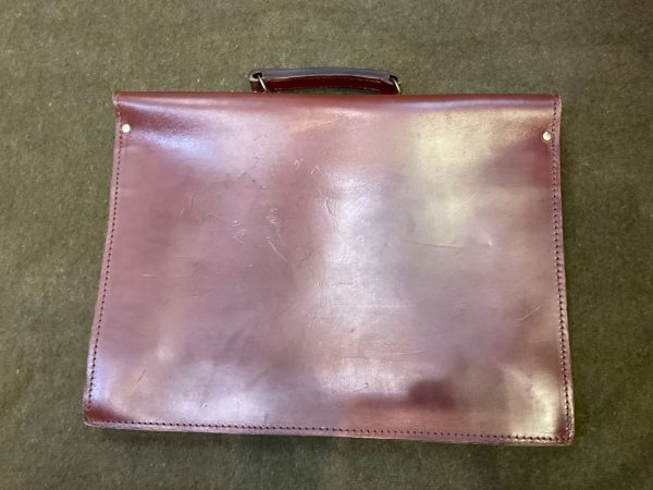 braune Leder Aktentasche, 1960 er Jahre – Bild 3